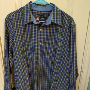 Chaps multicolored striped longsleeve button up